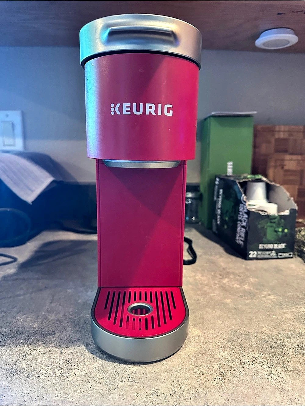 Red Keurig K-Mini Single-Serve Coffee Maker